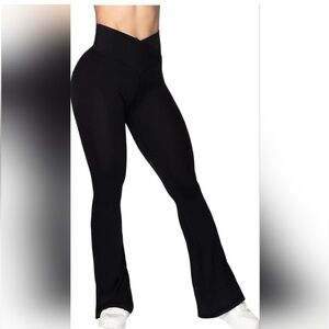 Sunzel Flare Leggings Crossover Yoga Pants Size:M Like New